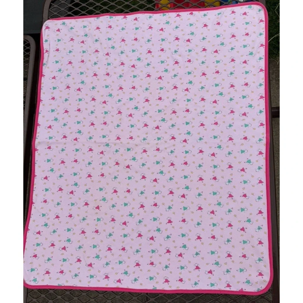 Vintage Gymboree Rainbow Tag Princess Ballerina Mouse Baby‎ Blanket RARE